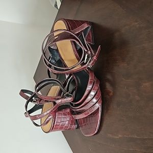 Scrappy block heel sandal